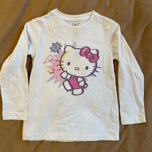 Hello Kitty Long Sleeve White Shirt for Kids